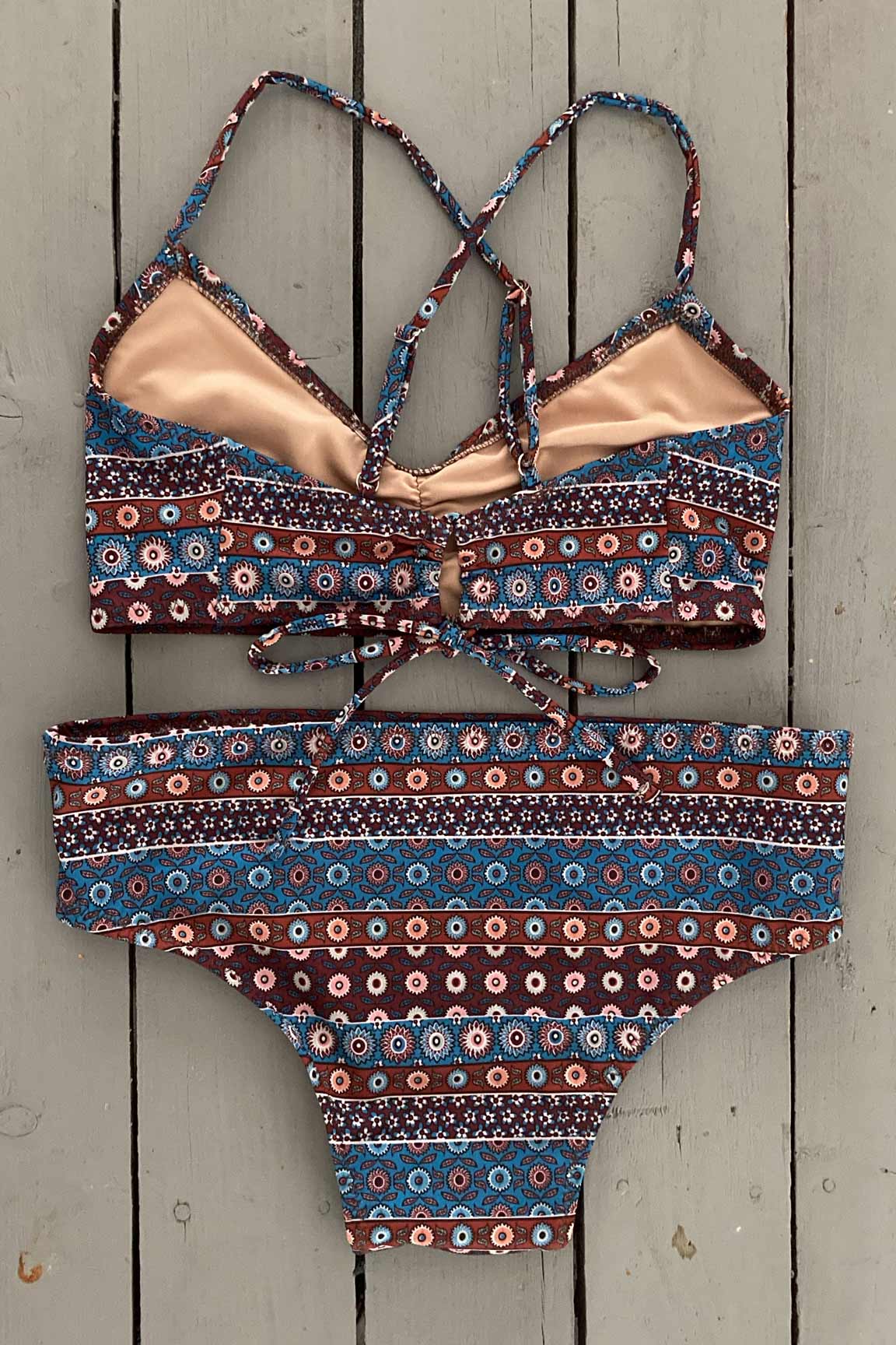 Opting for more coverage? This wide classic bikini bottom was designed to provide more coverage in both the front and back for a more modest fit. They are made with the finest quality of soft and stretchy Lycra. Order yours today. @jillesbikinis