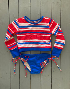 Red-White-Blue Kids Rashguard Set