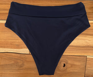 Navy Blue High-Waisted Bikini Bottom