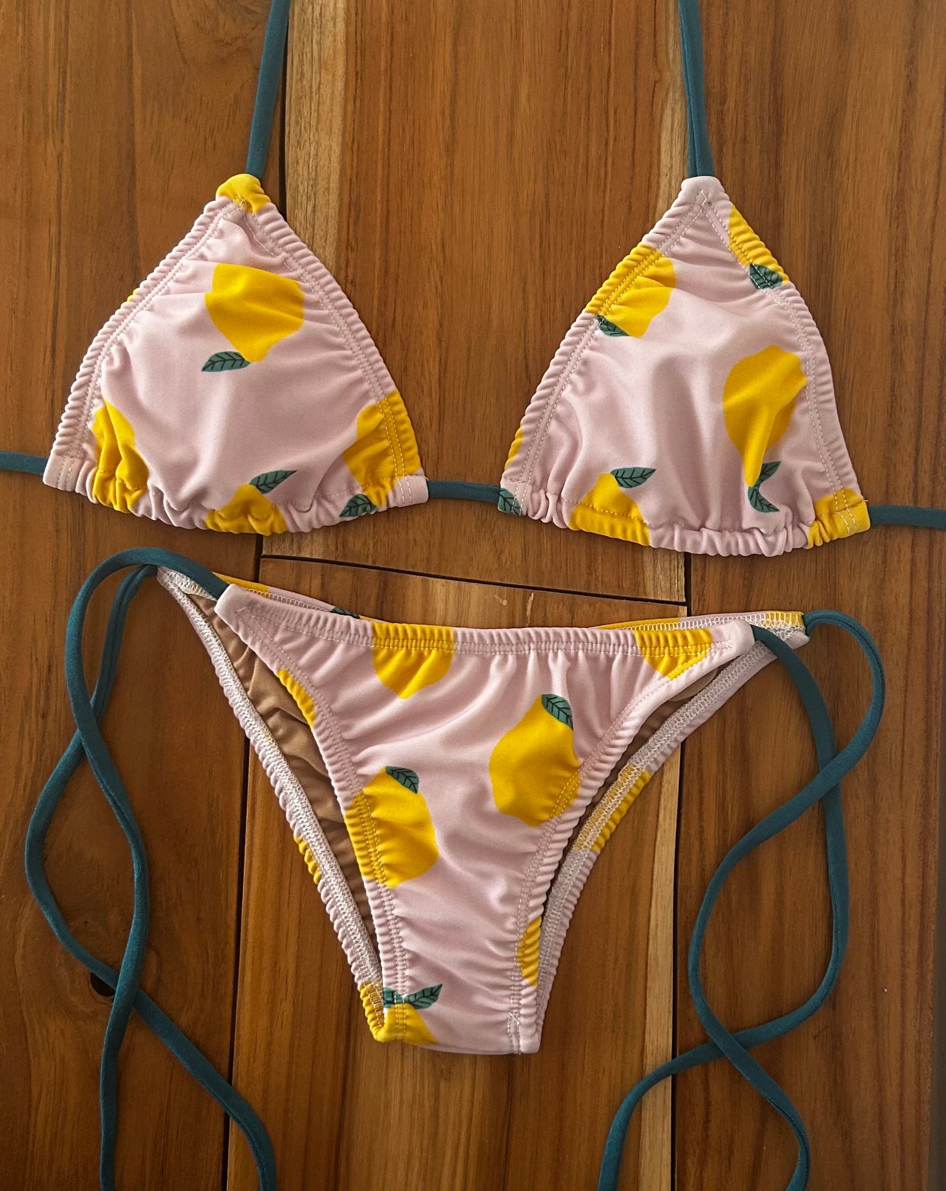 Lemon Triangle Bikini Top