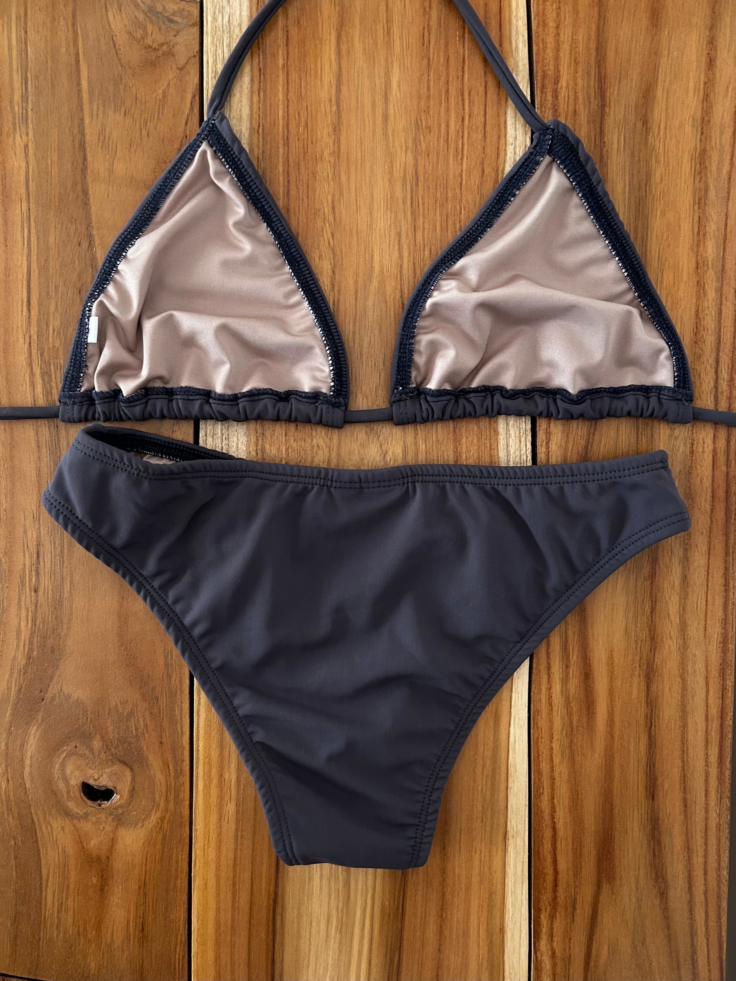 Simple Gray Classic Bikini Bottom
