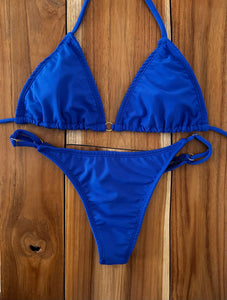 Royal Blue Adjustable Thong Bikini Bottom