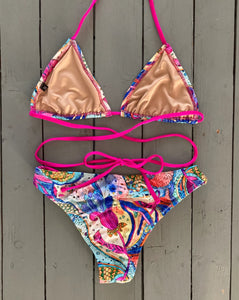 Pink 3 String Bikini Bottom