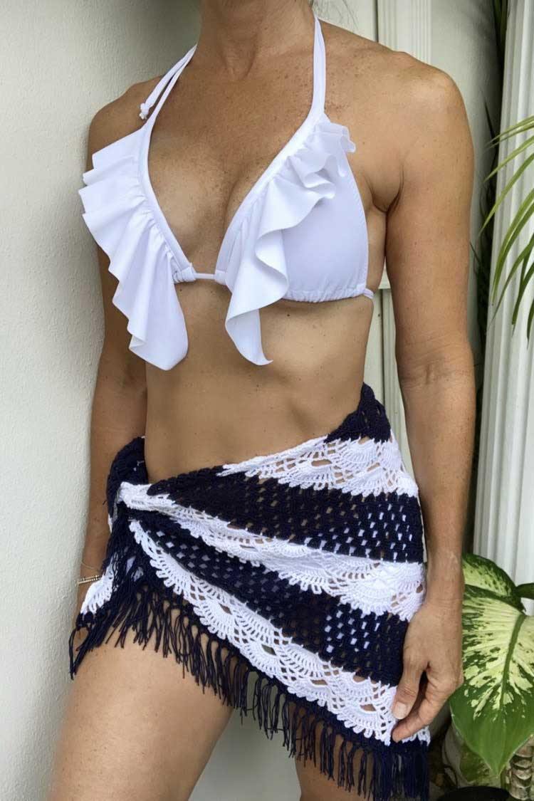 Beautiful, silky hand crafted sarong. Has diva stretch to form fit your body. Excellent accessory for resort wear or lounging at the beach. Available in many colors.