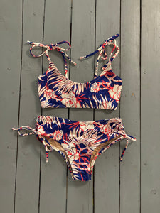 Flower Print Bralette Bikini Top