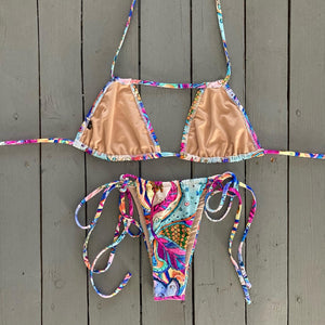 Double String Triangle Bikini Top