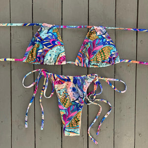 Double String Triangle Bikini Top
