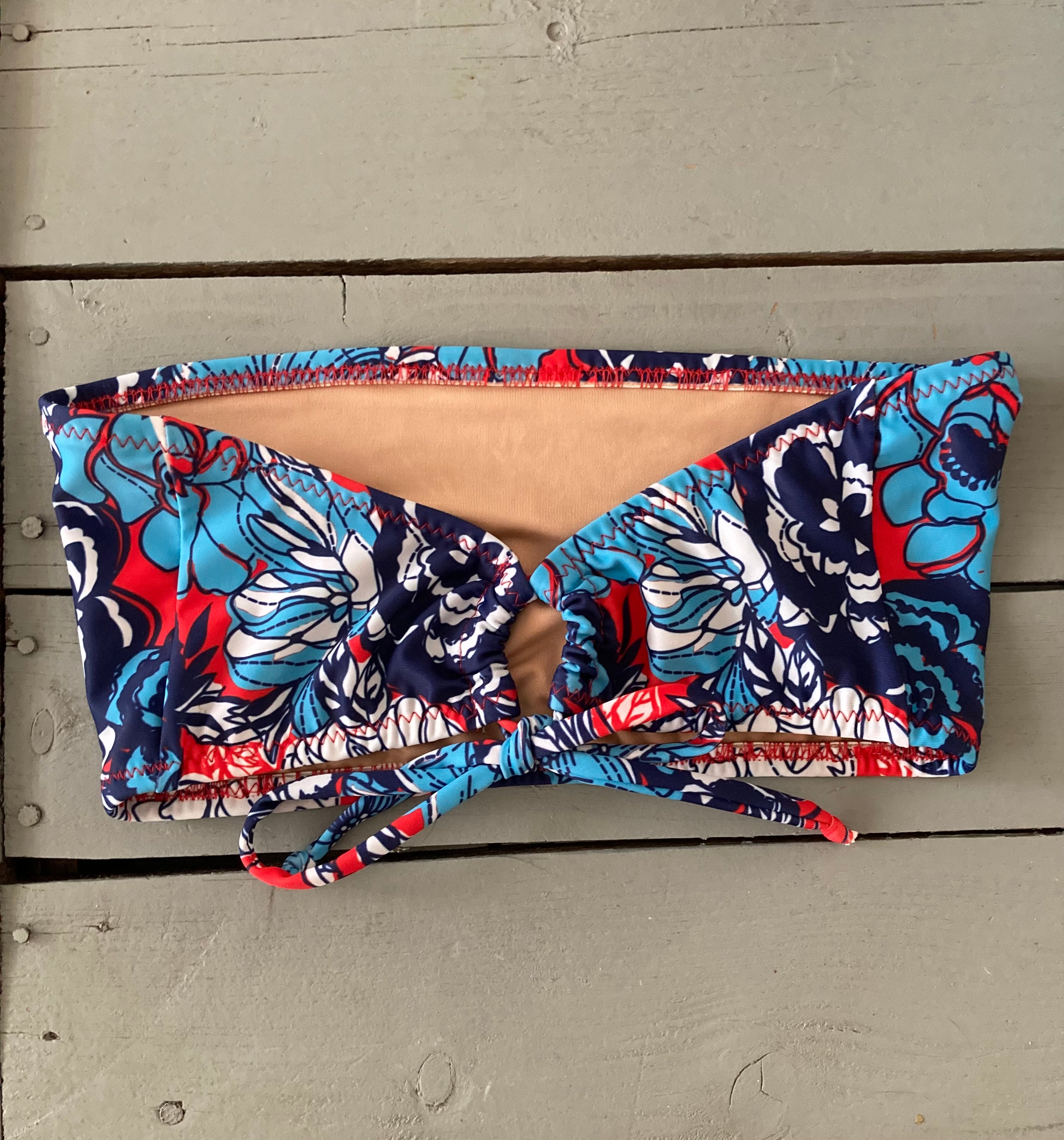 Floral Bandeau Bikini Top