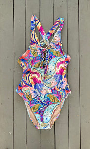 Low Cut One Piece Swimsuit
