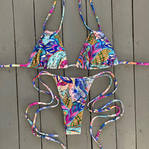 Double String Triangle Bikini Top