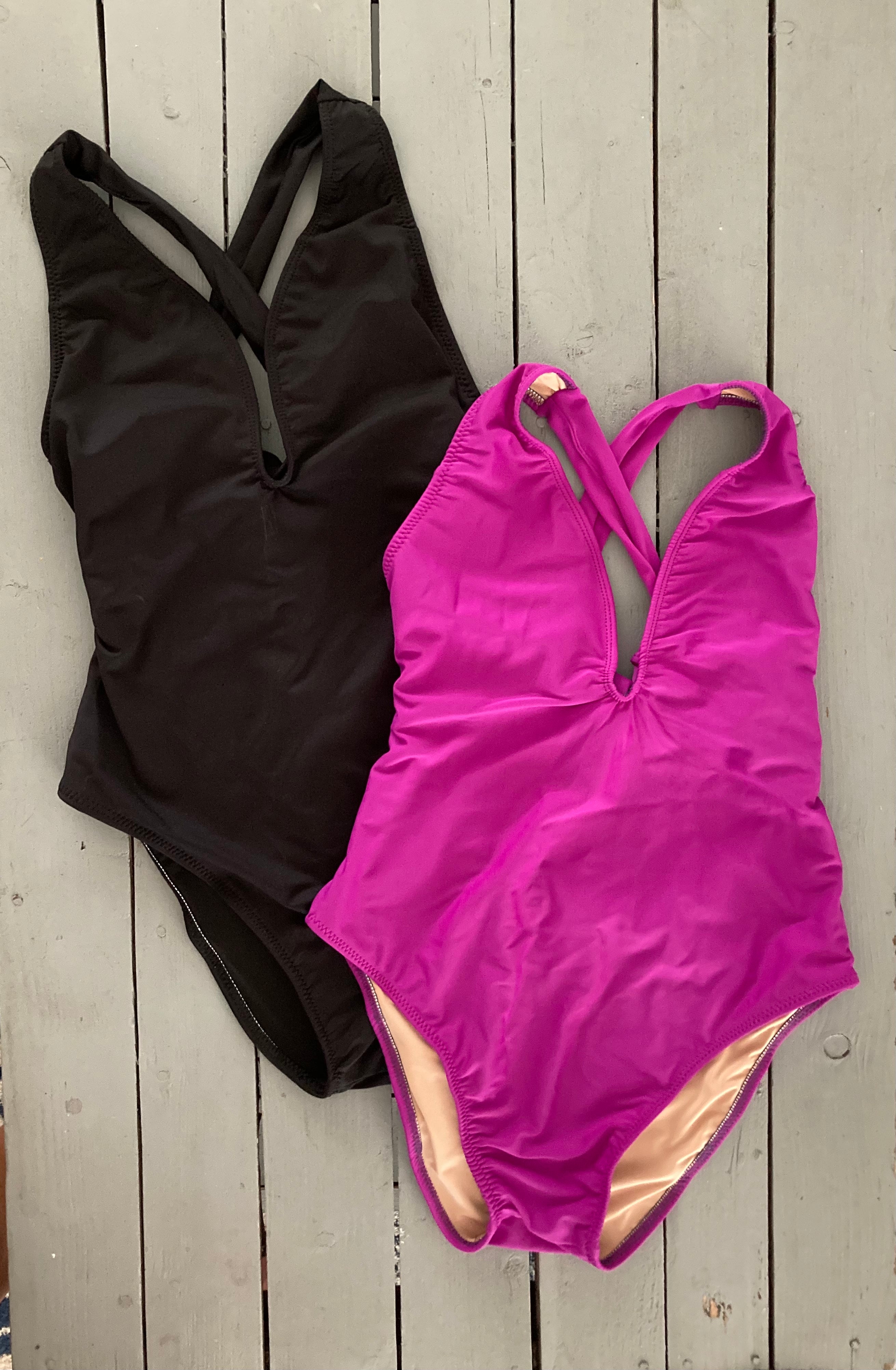 Low Cut One Piece Swimsuit