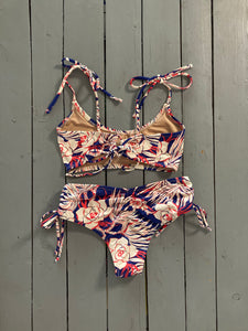 Flower Print Bralette Bikini Top