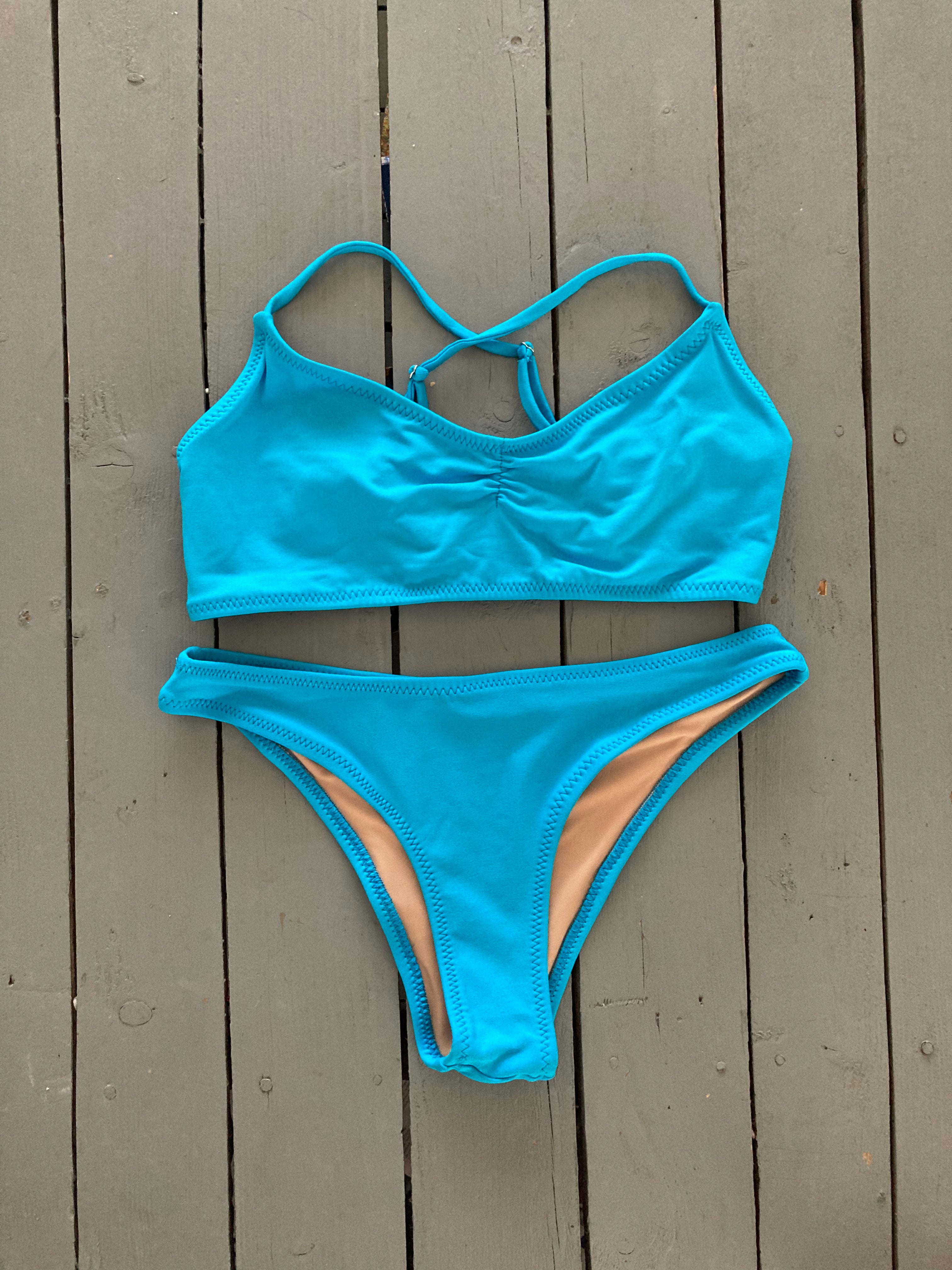 Solid Turquoise Classic Bikini Bottom