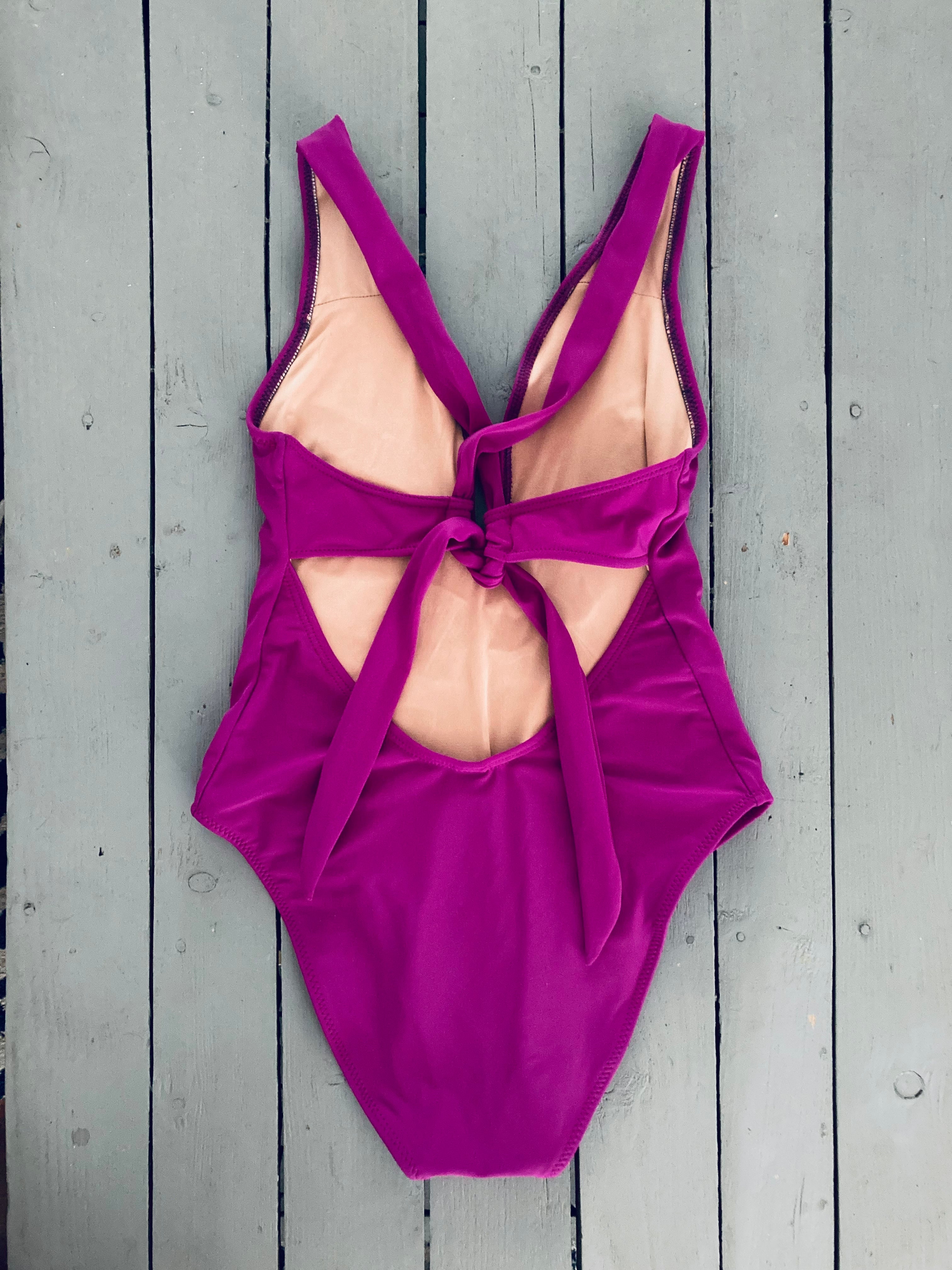 Low Cut One Piece Swimsuit